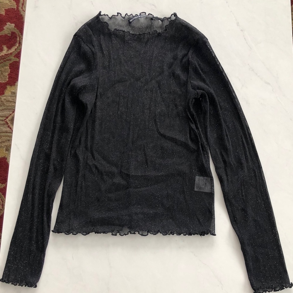 Brandy Melville sheer sparkle top